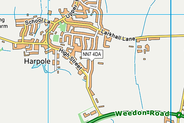 NN7 4DA map - OS VectorMap District (Ordnance Survey)