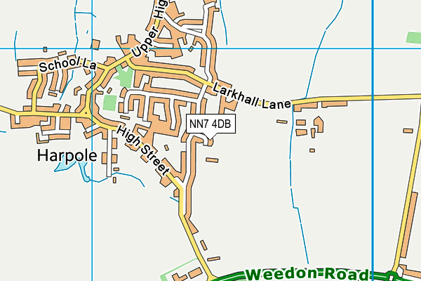 NN7 4DB map - OS VectorMap District (Ordnance Survey)