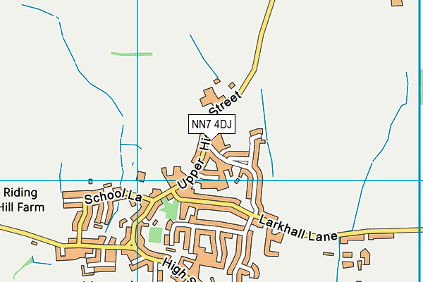 NN7 4DJ map - OS VectorMap District (Ordnance Survey)