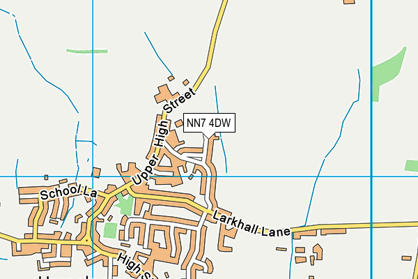 NN7 4DW map - OS VectorMap District (Ordnance Survey)