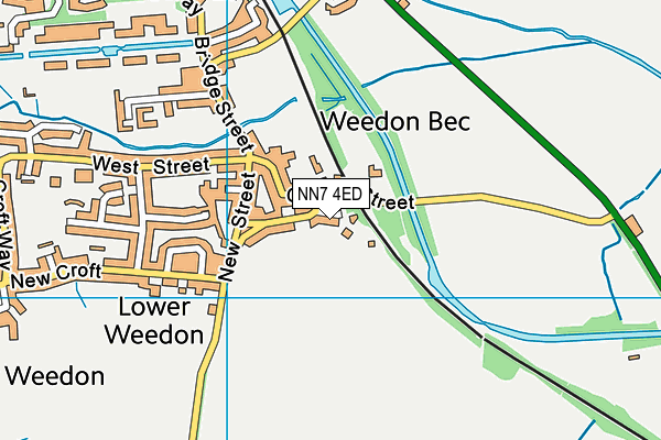 NN7 4ED map - OS VectorMap District (Ordnance Survey)