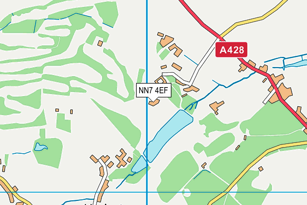 NN7 4EF map - OS VectorMap District (Ordnance Survey)
