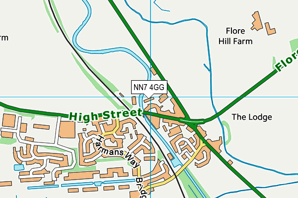 NN7 4GG map - OS VectorMap District (Ordnance Survey)