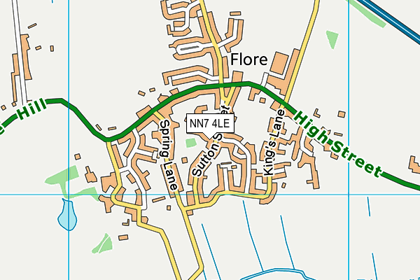 NN7 4LE map - OS VectorMap District (Ordnance Survey)