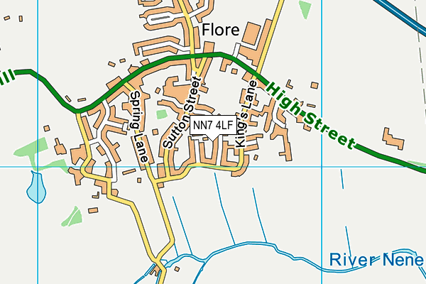 NN7 4LF map - OS VectorMap District (Ordnance Survey)