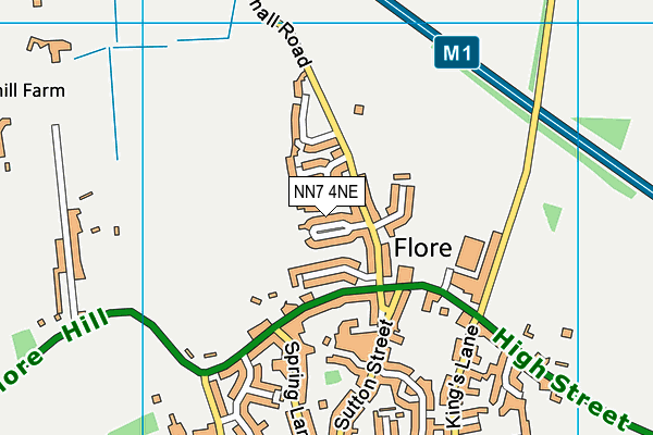 NN7 4NE map - OS VectorMap District (Ordnance Survey)