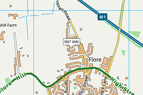 NN7 4NN map - OS VectorMap District (Ordnance Survey)