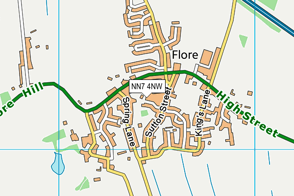 NN7 4NW map - OS VectorMap District (Ordnance Survey)