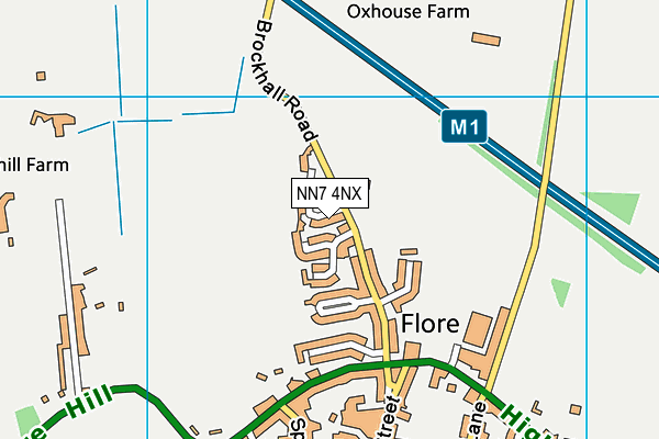 NN7 4NX map - OS VectorMap District (Ordnance Survey)