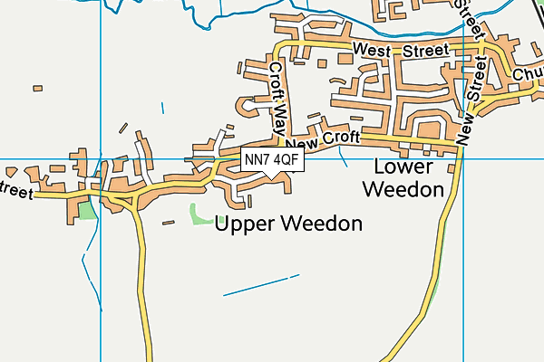 NN7 4QF map - OS VectorMap District (Ordnance Survey)