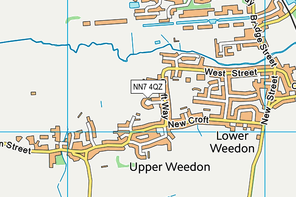 NN7 4QZ map - OS VectorMap District (Ordnance Survey)