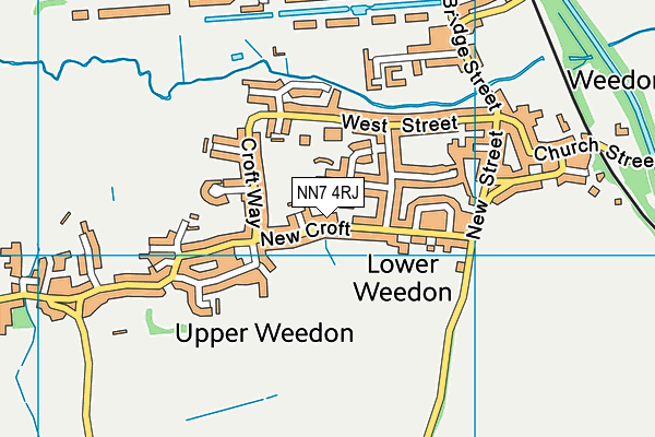 NN7 4RJ map - OS VectorMap District (Ordnance Survey)