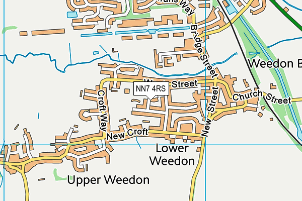 NN7 4RS map - OS VectorMap District (Ordnance Survey)