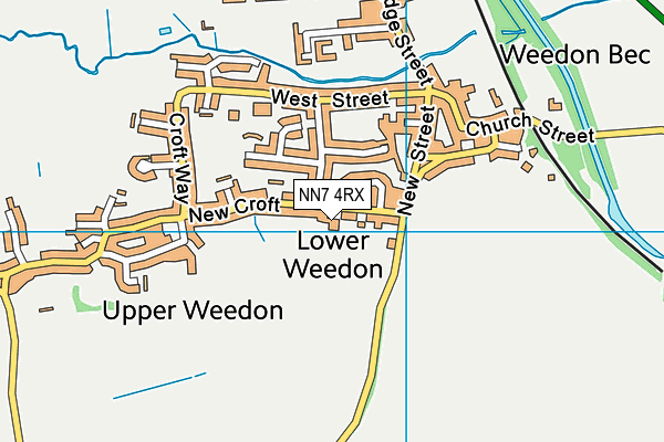 NN7 4RX map - OS VectorMap District (Ordnance Survey)