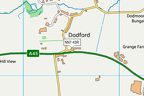 NN7 4SR map - OS VectorMap District (Ordnance Survey)