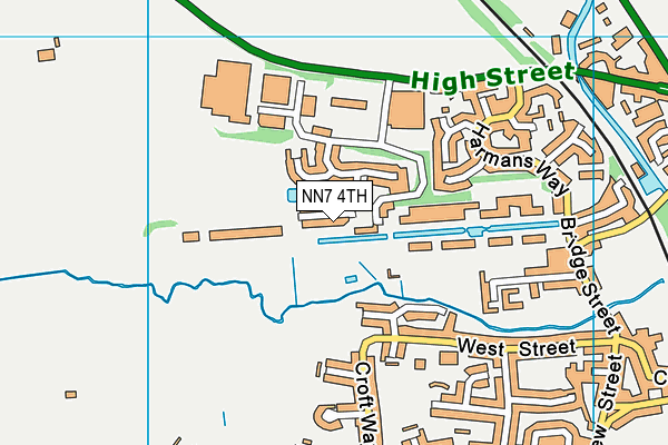 NN7 4TH map - OS VectorMap District (Ordnance Survey)