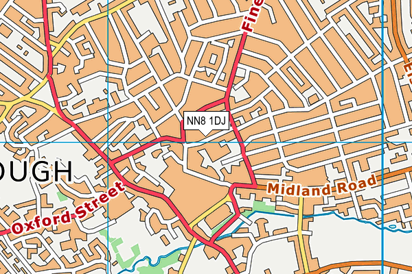 NN8 1DJ map - OS VectorMap District (Ordnance Survey)