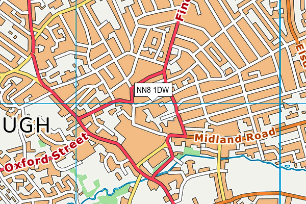 NN8 1DW map - OS VectorMap District (Ordnance Survey)