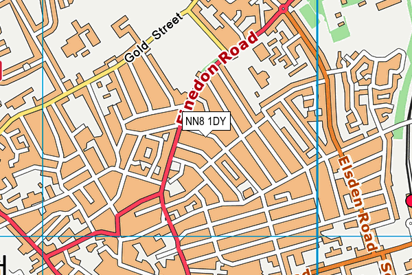 NN8 1DY map - OS VectorMap District (Ordnance Survey)
