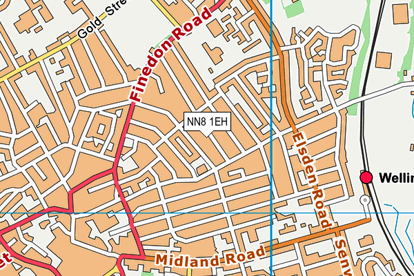 NN8 1EH map - OS VectorMap District (Ordnance Survey)