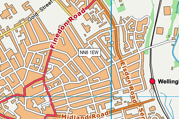 NN8 1EW map - OS VectorMap District (Ordnance Survey)