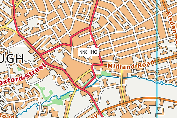 NN8 1HQ map - OS VectorMap District (Ordnance Survey)