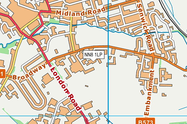 NN8 1LP map - OS VectorMap District (Ordnance Survey)