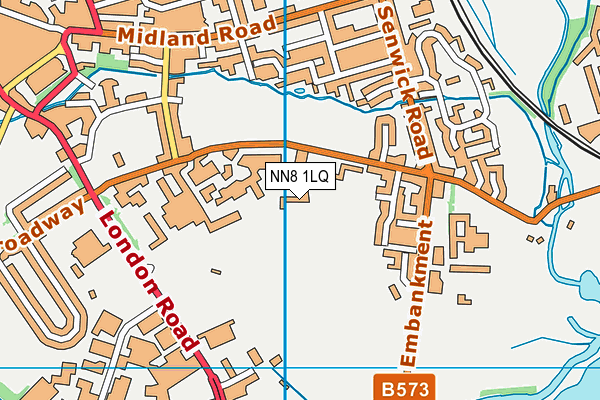 NN8 1LQ map - OS VectorMap District (Ordnance Survey)