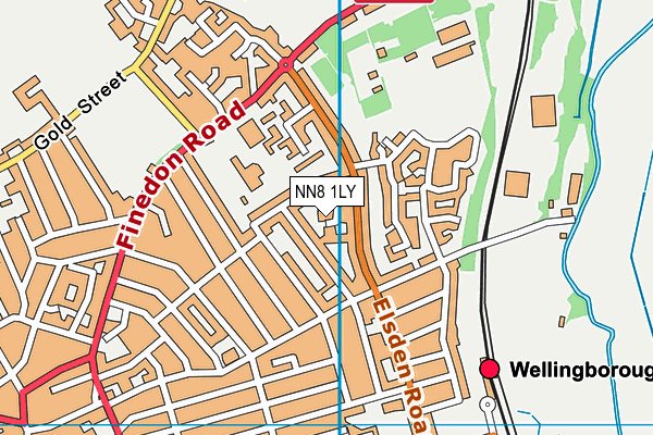 NN8 1LY map - OS VectorMap District (Ordnance Survey)