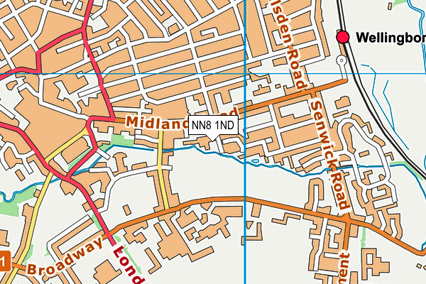 NN8 1ND map - OS VectorMap District (Ordnance Survey)