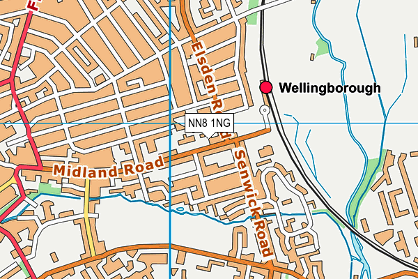 NN8 1NG map - OS VectorMap District (Ordnance Survey)