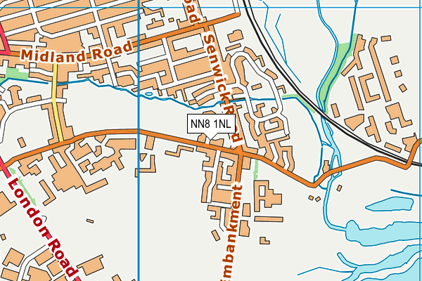 NN8 1NL map - OS VectorMap District (Ordnance Survey)
