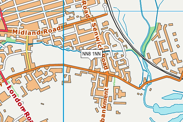 NN8 1NN map - OS VectorMap District (Ordnance Survey)