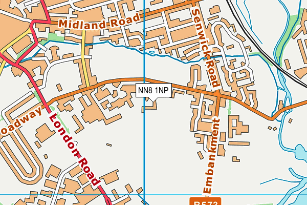 NN8 1NP map - OS VectorMap District (Ordnance Survey)