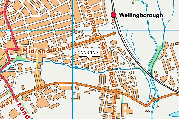 NN8 1NS map - OS VectorMap District (Ordnance Survey)