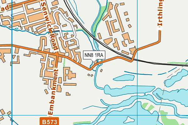 NN8 1RA map - OS VectorMap District (Ordnance Survey)