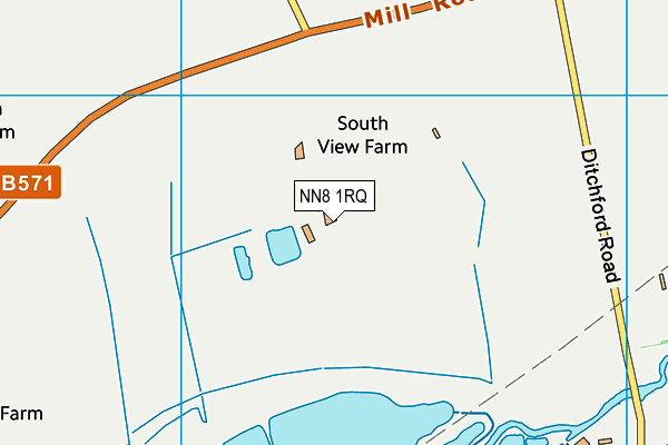 NN8 1RQ map - OS VectorMap District (Ordnance Survey)