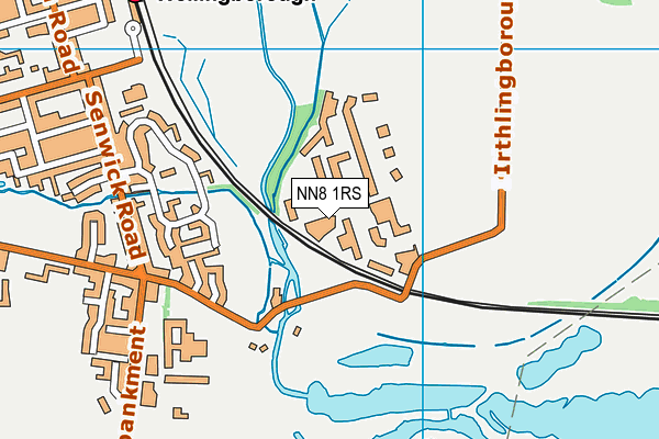 NN8 1RS map - OS VectorMap District (Ordnance Survey)