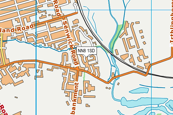 NN8 1SD map - OS VectorMap District (Ordnance Survey)