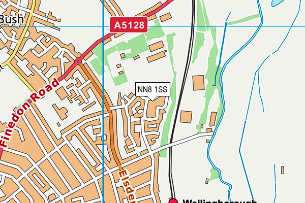 NN8 1SS map - OS VectorMap District (Ordnance Survey)