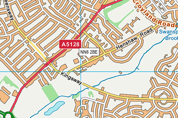 Our Lady's Catholic Primary School map (NN8 2BE) - OS VectorMap District (Ordnance Survey)