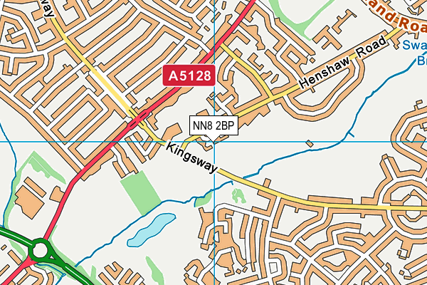 NN8 2BP map - OS VectorMap District (Ordnance Survey)