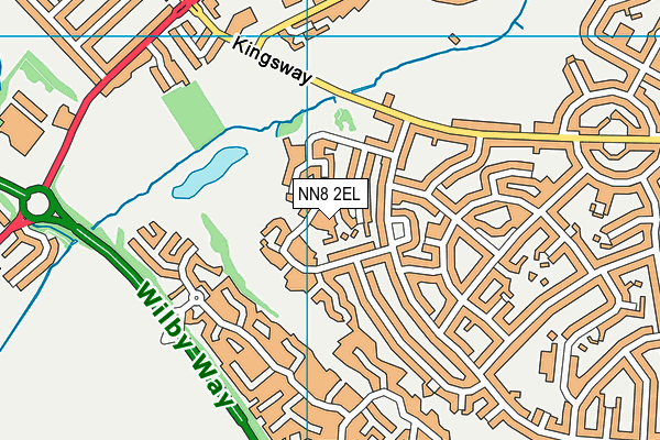 NN8 2EL map - OS VectorMap District (Ordnance Survey)
