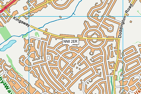 NN8 2ER map - OS VectorMap District (Ordnance Survey)