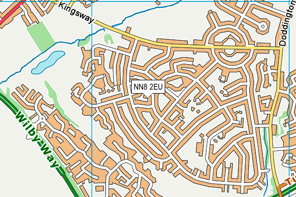 NN8 2EU map - OS VectorMap District (Ordnance Survey)