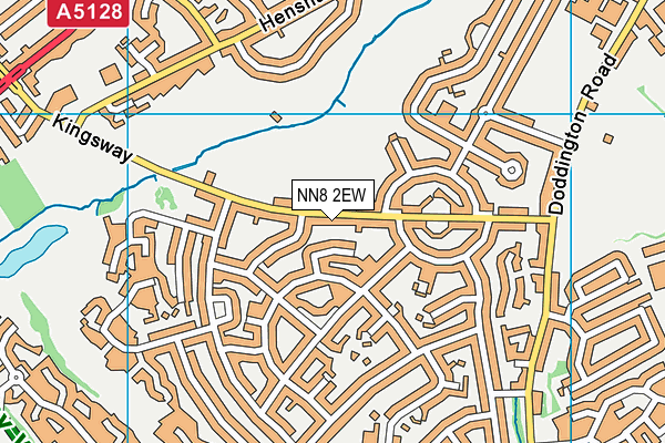 NN8 2EW map - OS VectorMap District (Ordnance Survey)