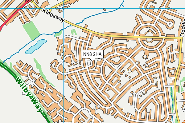 NN8 2HA map - OS VectorMap District (Ordnance Survey)