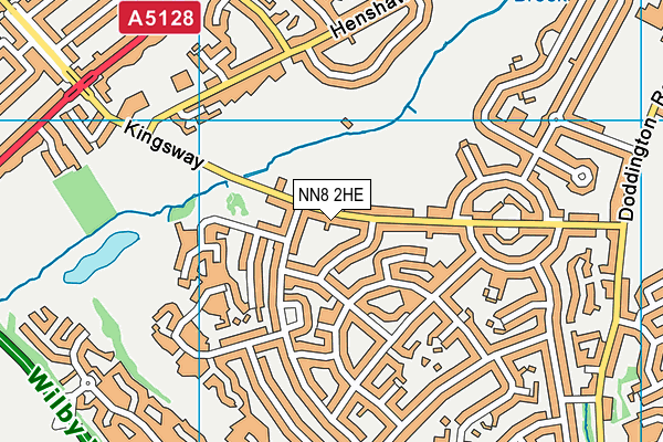 NN8 2HE map - OS VectorMap District (Ordnance Survey)
