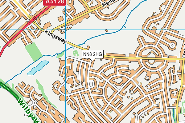 NN8 2HG map - OS VectorMap District (Ordnance Survey)
