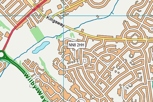 NN8 2HH map - OS VectorMap District (Ordnance Survey)